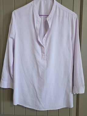 Lavender Women's Split-Neck Blouse